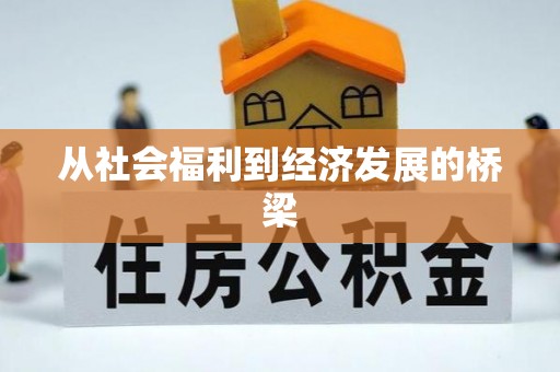 和政从社会福利到经济发展的桥梁