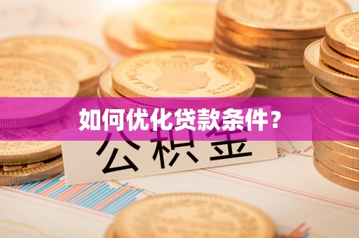 和政如何优化贷款条件？