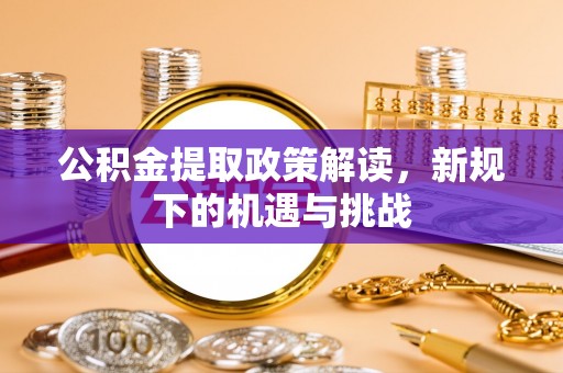 和政公积金提取政策解读，新规下的机遇与挑战