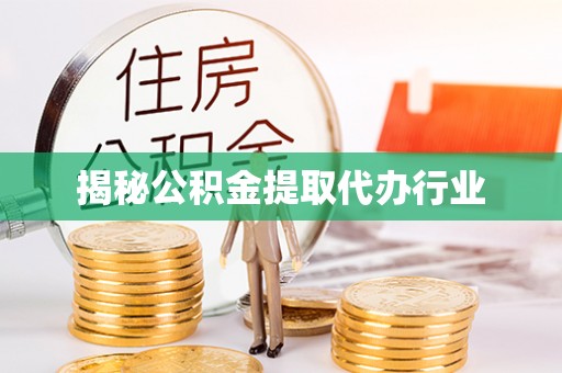 和政揭秘公积金提取代办行业